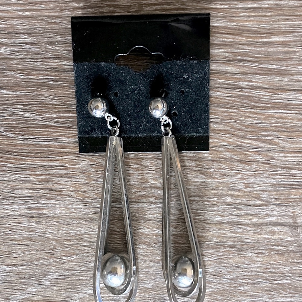 Silver Drop Earrings